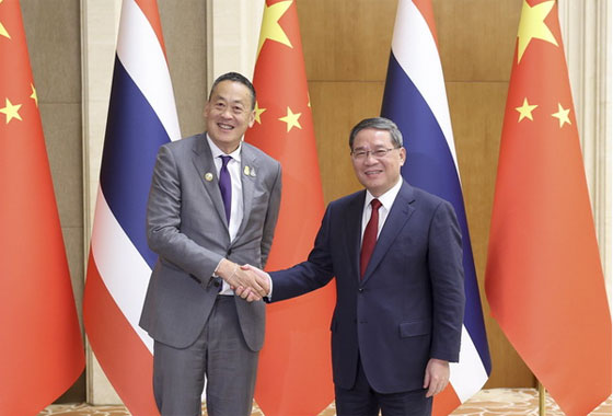 Li Qiang Holds Talks with Prime Minister of Thailand Srettha Thavisin